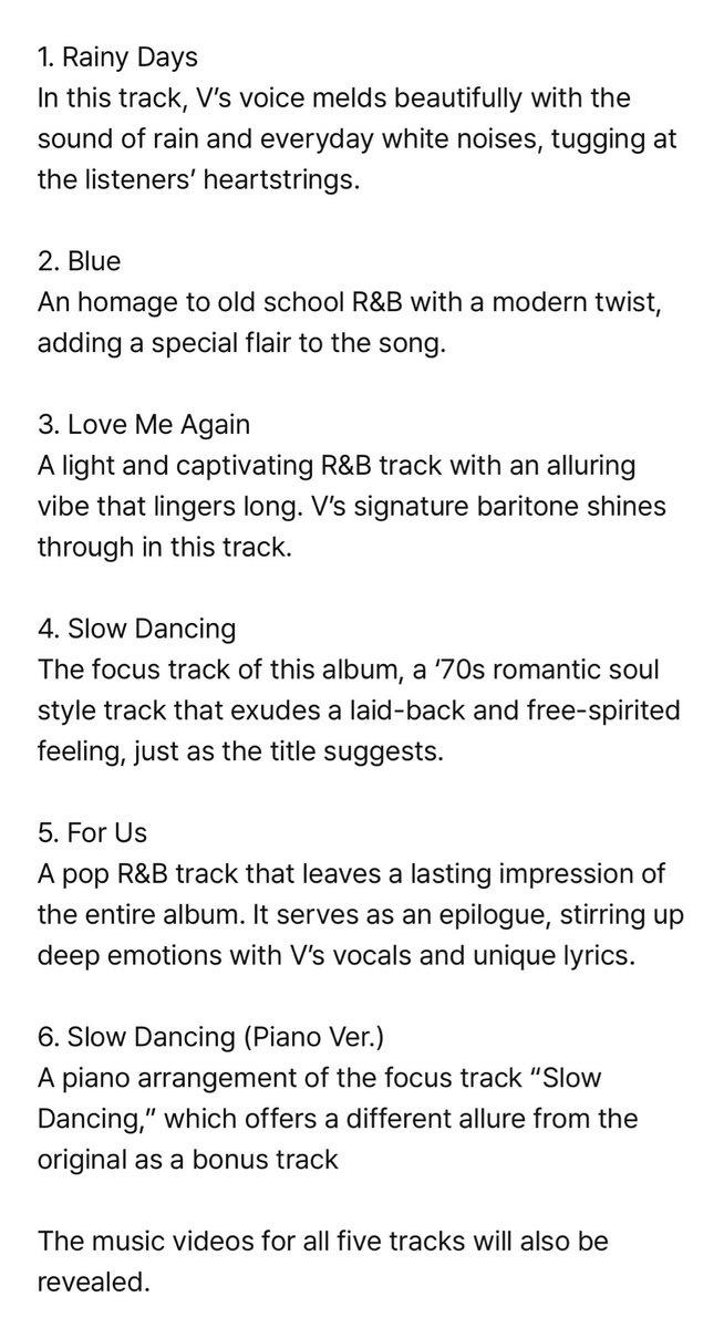 seokjinbit's tweet photo. TAEHYUNG’S SOLO ALBUM IS ENTITLED AS “LAYOVER” AND IT HAS 6 TRACKS AND EACH ONE OF THEM HAS THEIR OWN MUSIC VIDEO

KTH1 IS CALLED “LAYOVER” https://t.co/uC0EStIXJn