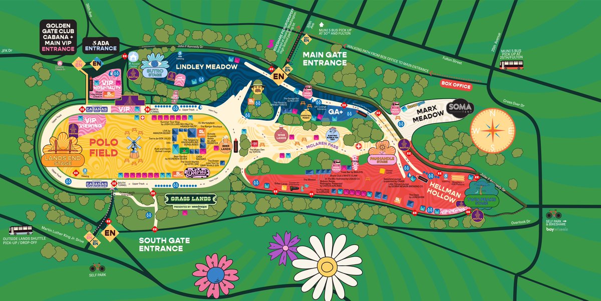 Outside Lands map