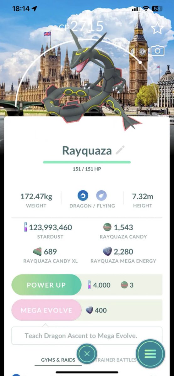 pokemonliam1's tweet photo. 1 shiny rayquaza from London Go Fest!
Great amazing feature they added, really excited about it 🥳 https://t.co/ALvXvBlJG7