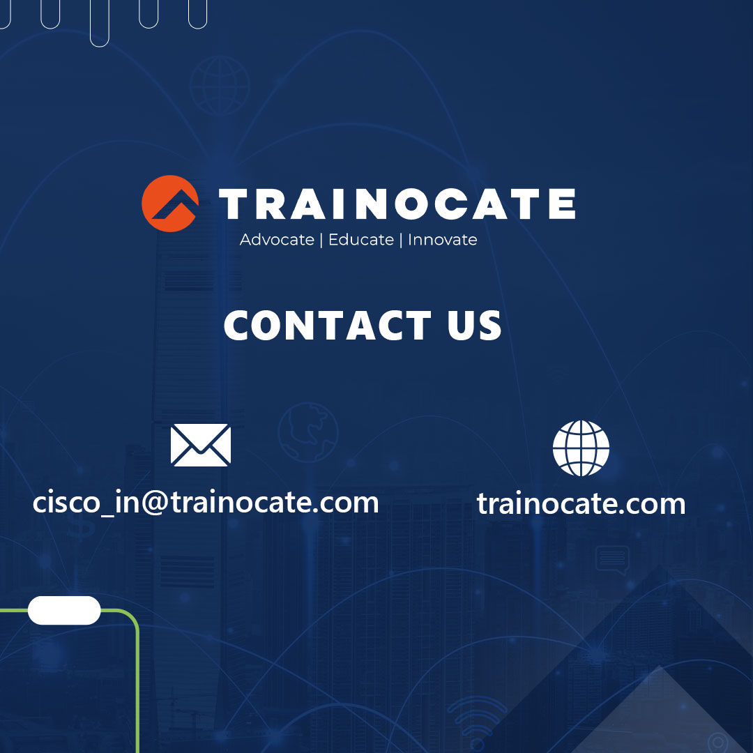 Trainocate is a leading provider of Cisco certification training. We offer a wide range of courses that cover the latest Cisco technologies.
visit trainocate.com/in/highlights/…
#trainocateindia #gettrainocated #cisco #SDWAN   #routingandservices #datacenter #ciscosecurity