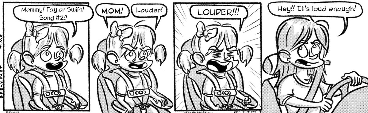 I can’t believe tomorrow I get to take my girl to see Taylor Swift. She’s been a Swiftie since she was 2 and has always yelled for us to play her fav songs and to turn it up louder. (My husband drew this comic in 2014 when she was 2. She’s 11 now.) <a href="/taylorswift13/">Taylor Swift</a>  <a href="/taylornation13/">Taylor Nation</a>