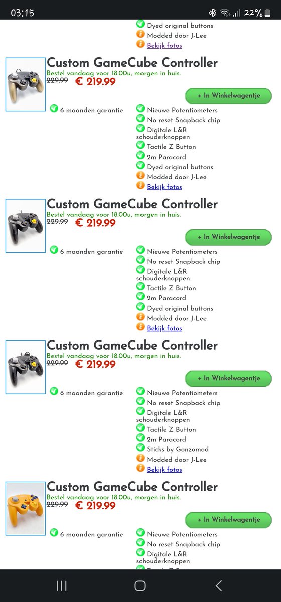 Have I told you guys yet about my tiny restock at MarioCube.nl?

Get it while it's hot!!!

mariocube.nl/GameCube_Speli…

Likes, Follows and Retweets are very much appreciated!!!