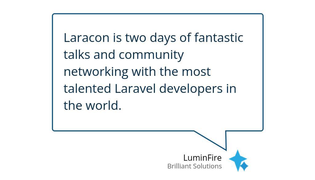 timcimbura's tweet image. LuminFire Attends Laracon 2023 (What We Learned): luminfire.com/2023/08/07/lum…
#LaraconUS2023 #WebApplicationFramework #BuildWebApplications #LaraconConference
