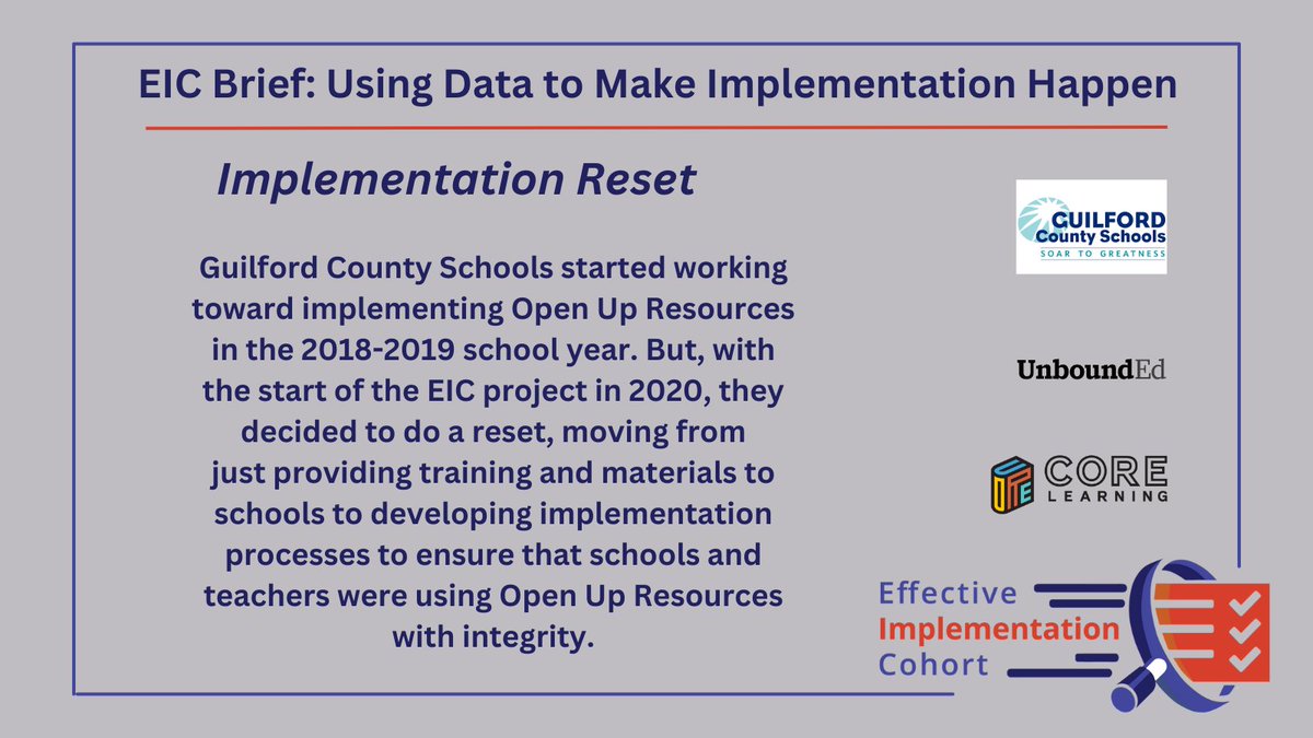 National Implementation Research Network (NIRN) (@impscience) on Twitter photo How many times have you wanted to do an Implementation Reset? Learn more about why <a href="/GCSchoolsNC/">Guilford Co. Schools</a> did just that and what they learned!
Read More: unc.live/3O30SDp
#Mathematics #ImpScience <a href="/unboundedu/">UnboundEd</a> <a href="/COREInc/">CORE Learning</a> How many times have you wanted to do an Implementation Reset? Learn more about why <a href="/GCSchoolsNC/">Guilford Co. Schools</a> did just that and what they learned!
Read More: unc.live/3O30SDp
#Mathematics #ImpScience <a href="/unboundedu/">UnboundEd</a> <a href="/COREInc/">CORE Learning</a>