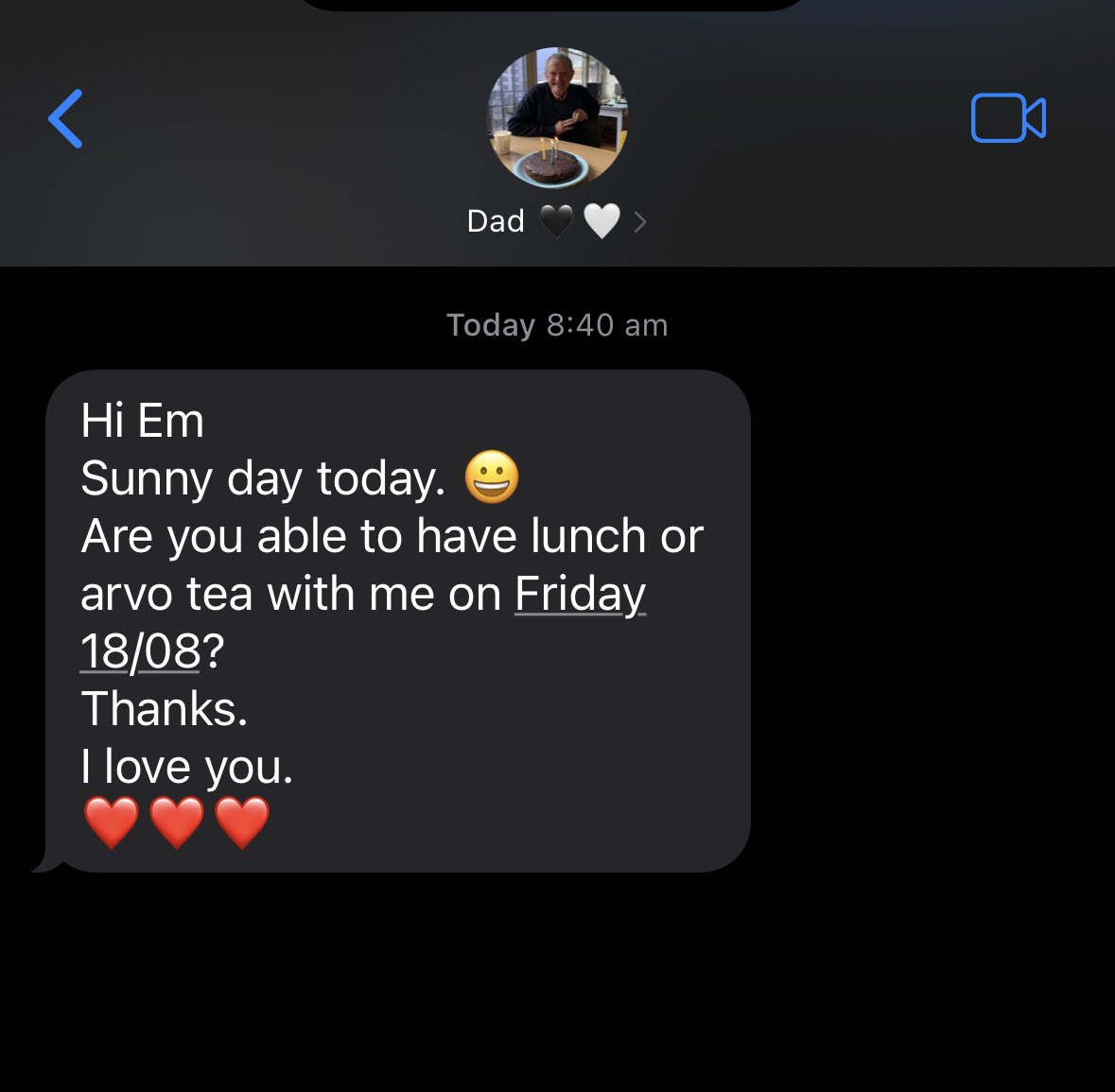 Hello Dad text message! How do Dads Dad so much like Dads! 🥰♥️