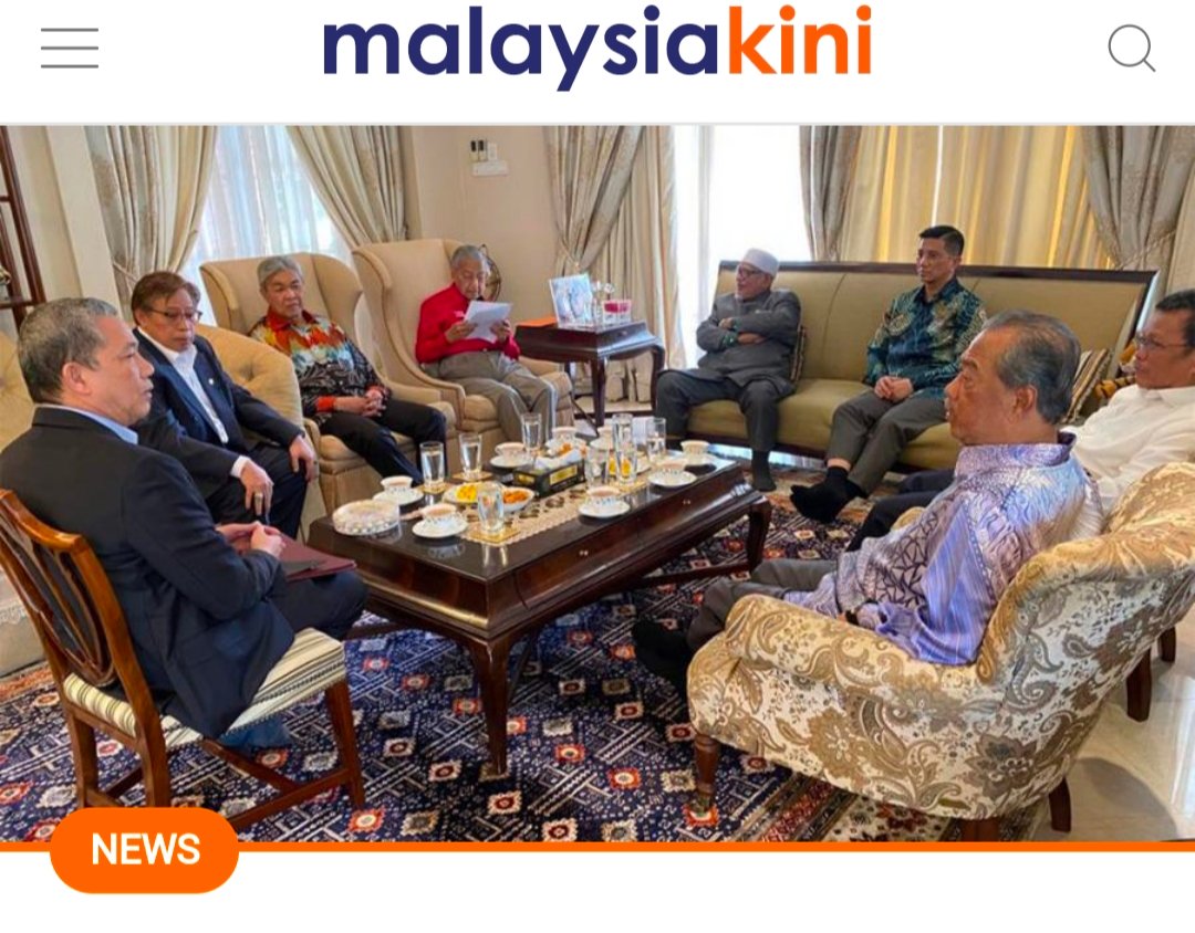 CrimsRallOver's tweet photo. @fmtoday “There was about a 90% certainty that it would take place and that former prime minister Dr Mahathir Mohamad (was not on board),”
Old Man was not physically there, did not mean he was not involved in orchastrating #SheratonMove.
NOW, sleeping with #PartiPelacur !!
👇👇👇👇 https://t.co/9ERqsE0QSk