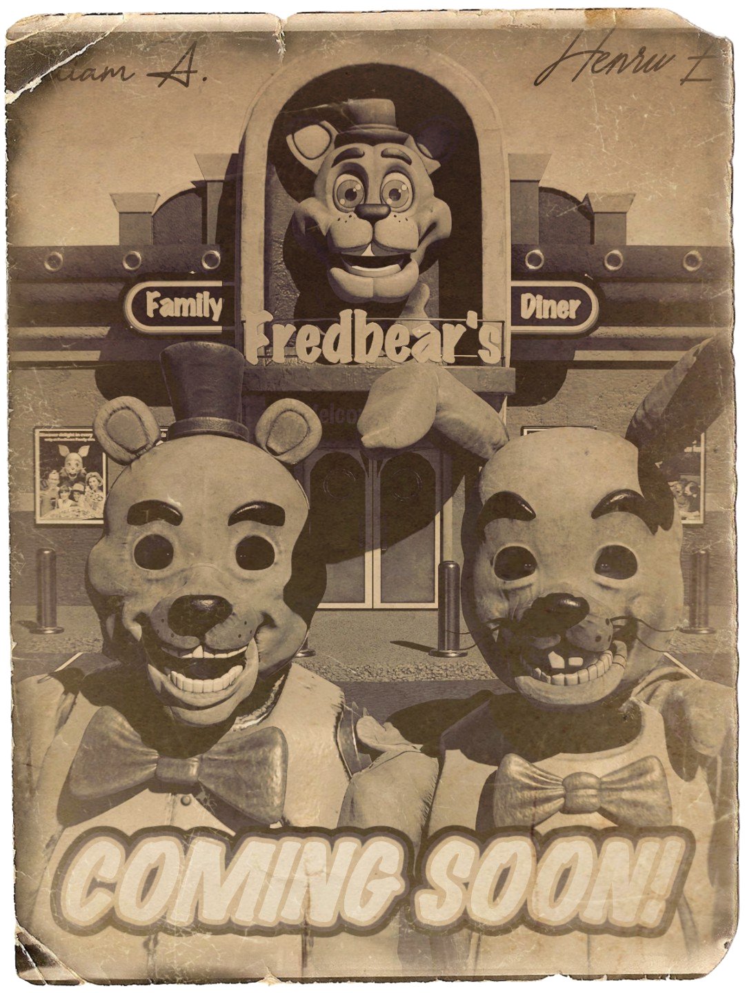 Posters from Fredbear's Family Diner - Forgotten At Fredbear's by Jacorn