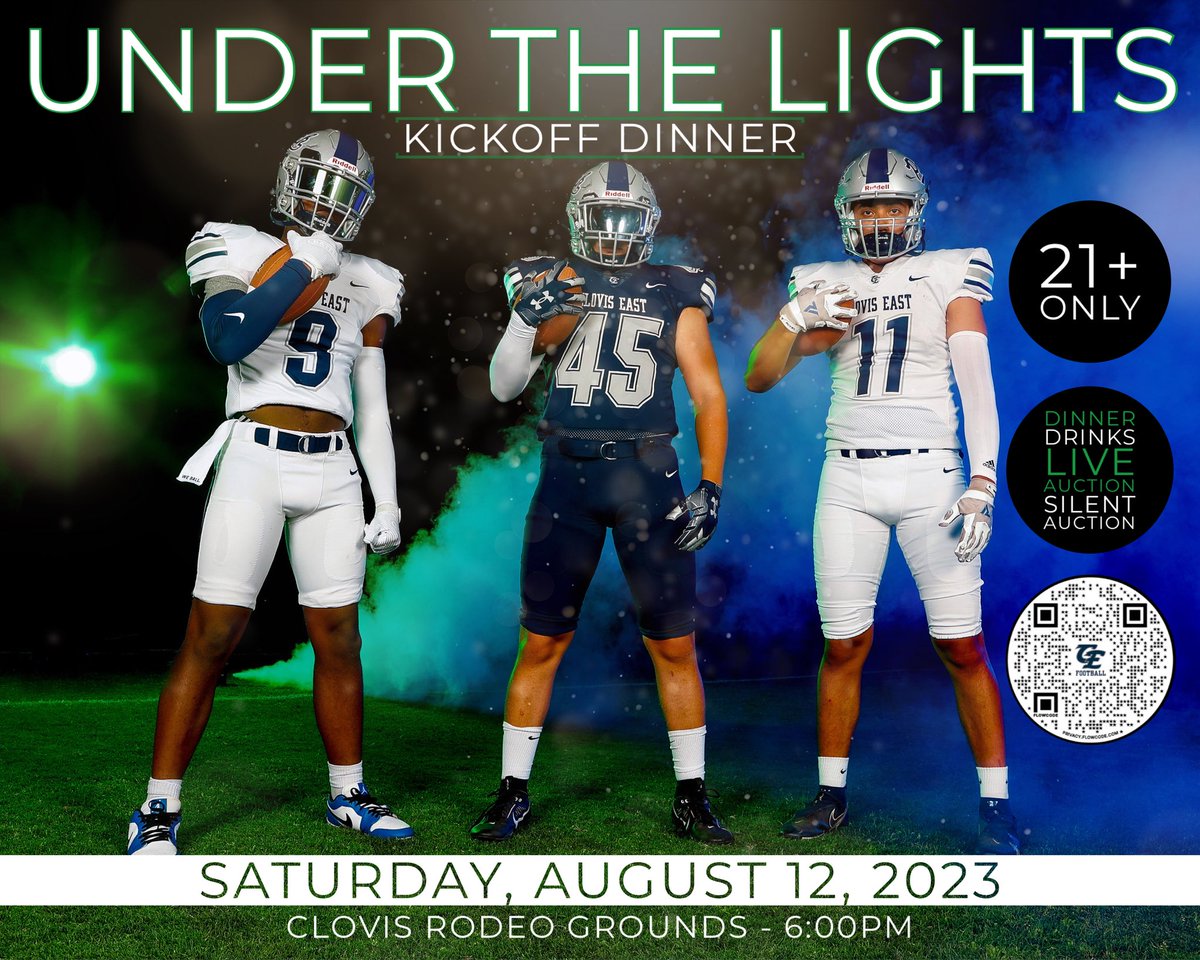 This Saturday, August 12th!! 
📍: Clovis Rodeo Grounds
⏰: 6:00pm
🎟️: cehsfootball.company.site/Fundraiser-Nig…