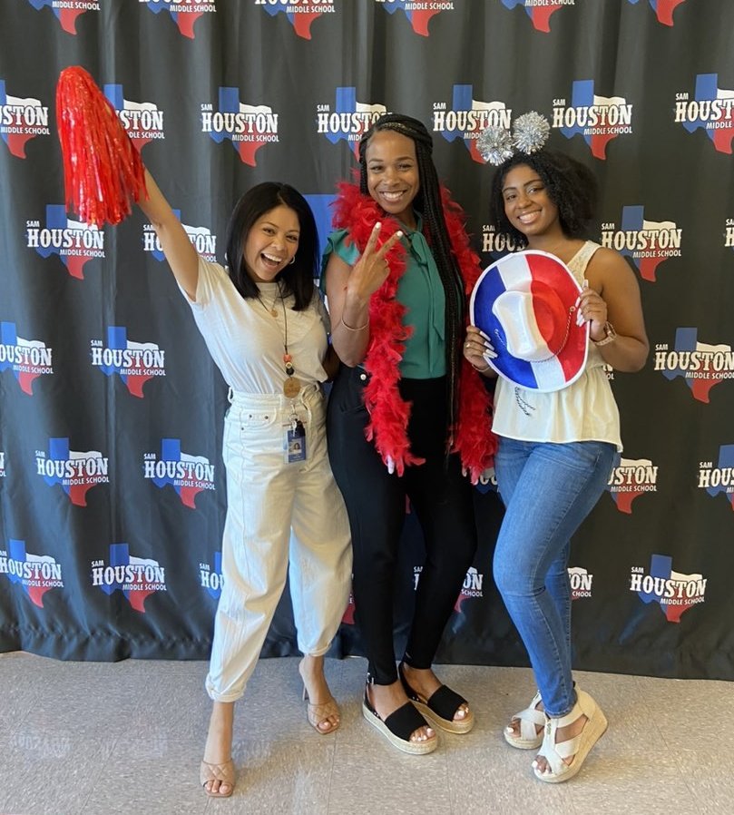 MrsH98's tweet image. We had an AMAZING day welcoming back our @SamhoustonMS Texan teachers! We are ready! #samside #TexanPride @Ktarver2