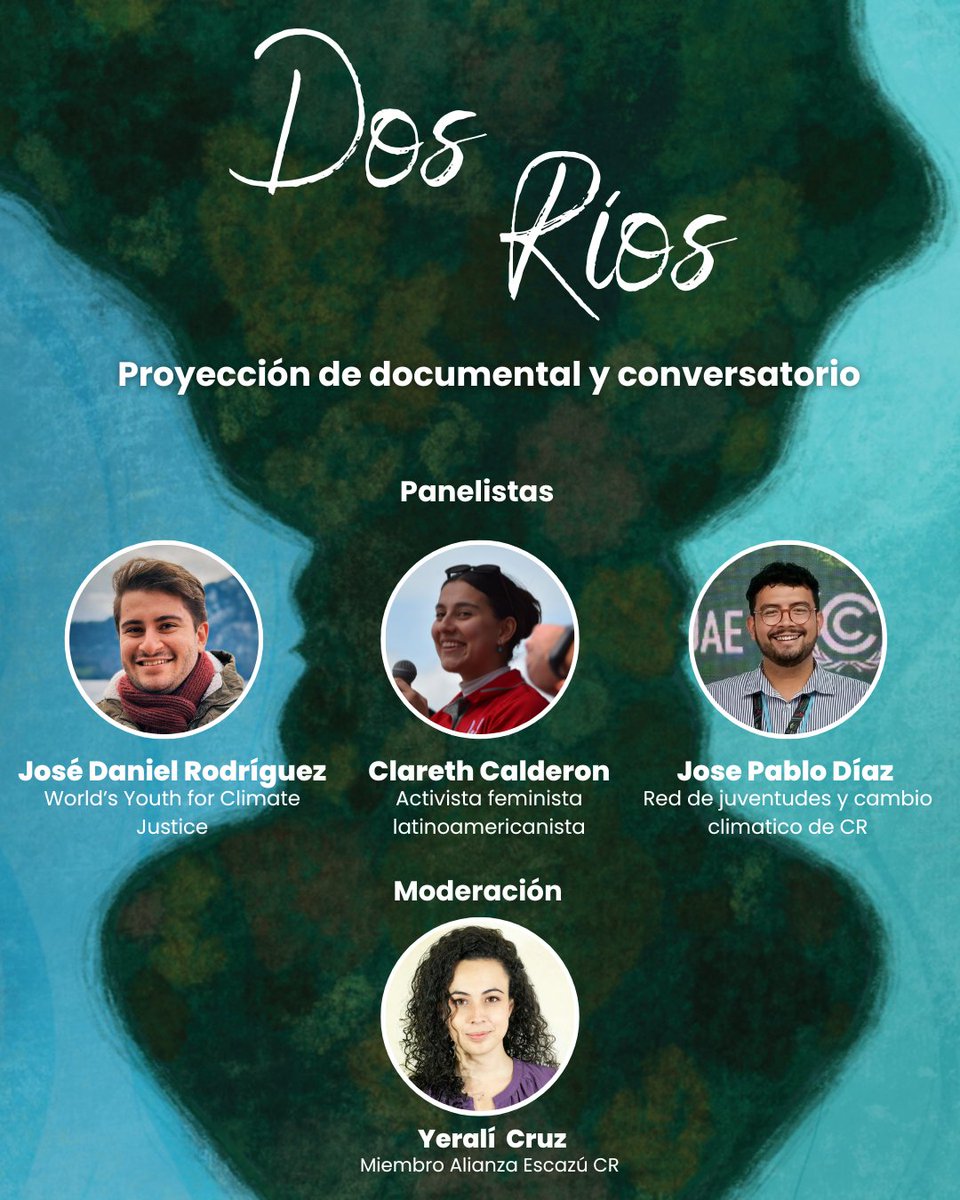 Queremos invitarles a participar en el Cine Foro Dos Ríos, un acercamiento a la vida y lucha de dos activistas ambientales Betty Vasquez Hondureña y Maria Caal indigena Maya Guatemalteca.  
Próximo: Sábado 26 de agosto 6pm a 8pm. Lugar: Centro Cultural de España, barrio Escalante