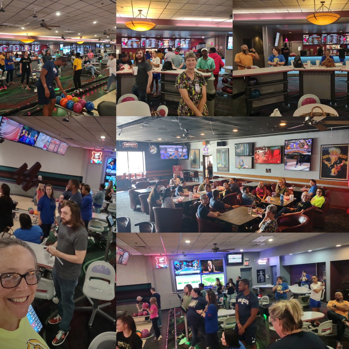 OPS_Belvedere's tweet image. We had the BEST first day back! Our Staff Team-Building at the bowling alley 🎳supplied a LOT of smiles 😁, cheers 📣 and opportunities to catch up 🗣️ and meet 🤝each other! #readysetglow #bettertogether