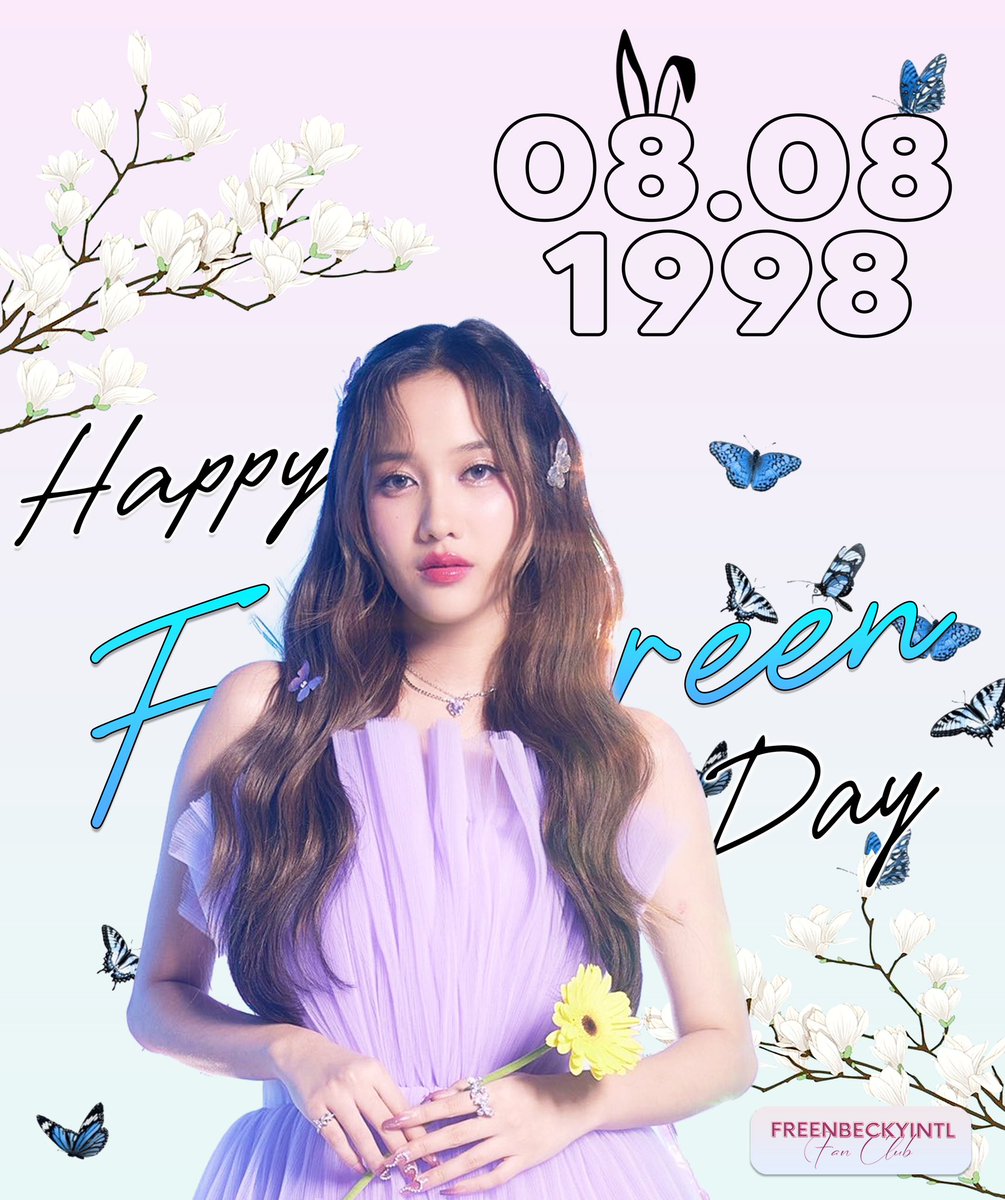 HAPPY BIRTHDAY FREEN
#25thShiningFreenDay

You have shown us so much strength, courage, talent, &amp; love and we will be forever grateful, my love!

We will be staying with you until no end. Keep shining our bunny! 🐰 

We love you, Freen! Forever &amp; always🫶🏻