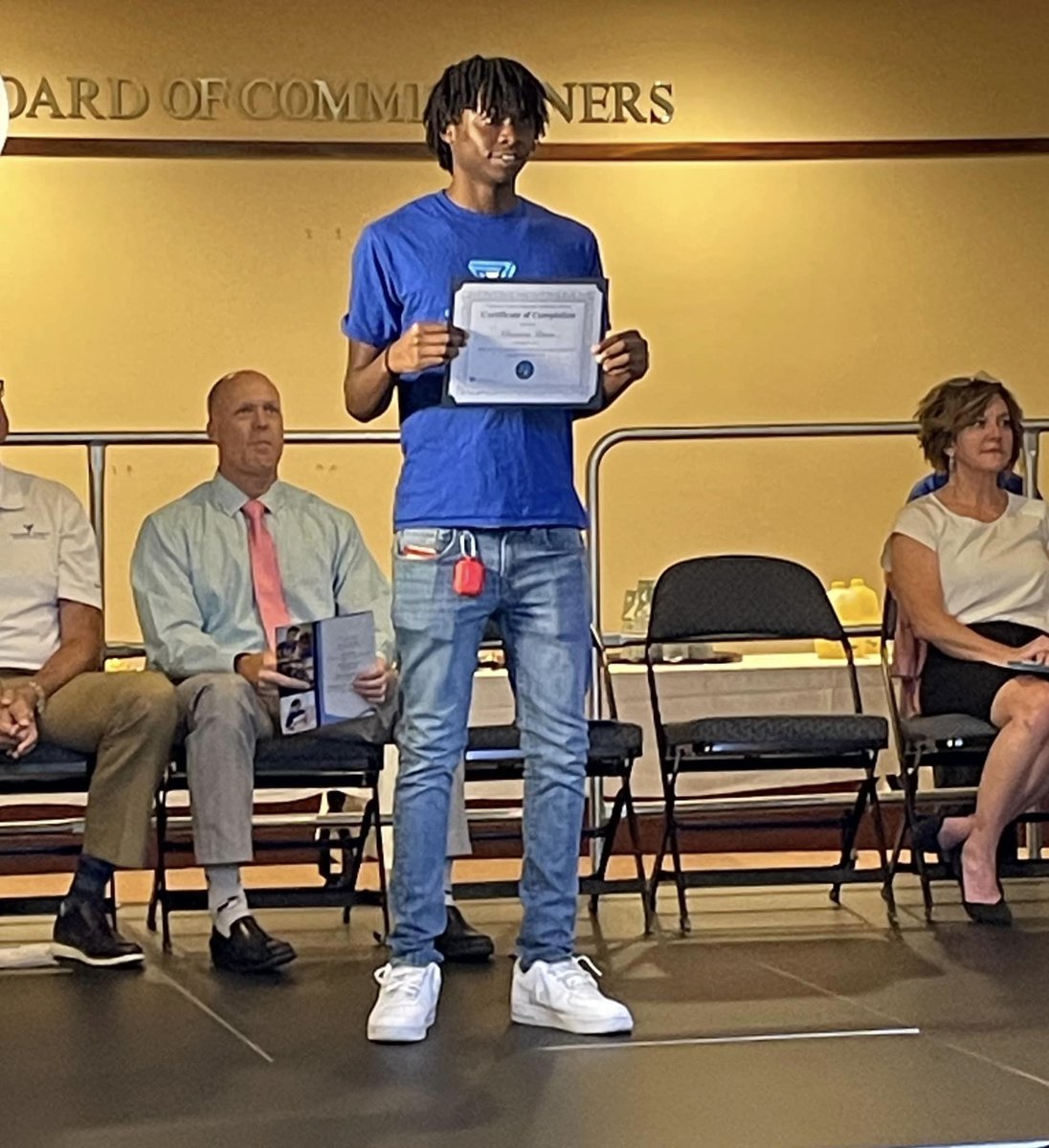 PLC_CCS's tweet photo. PLC Student, Khamron Simon who participated and graduated from the Cabarrus County Career and Leadership Institute on August 3, 2023!
This yearly opportunity gives 25 rising juniors from Cabarrus County the opportunity to train with community leaders. #CabCoSchools https://t.co/EpUGq2g66R