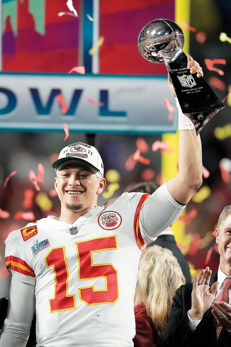 Mahomes has accomplished all of this in just 2023 alone:

NFL MVP✅
SB MVP✅
ESPY’s Best NFL Player✅
ESPY’s Best Male Athlete✅
Ranked #1 in the #NFLTop100✅