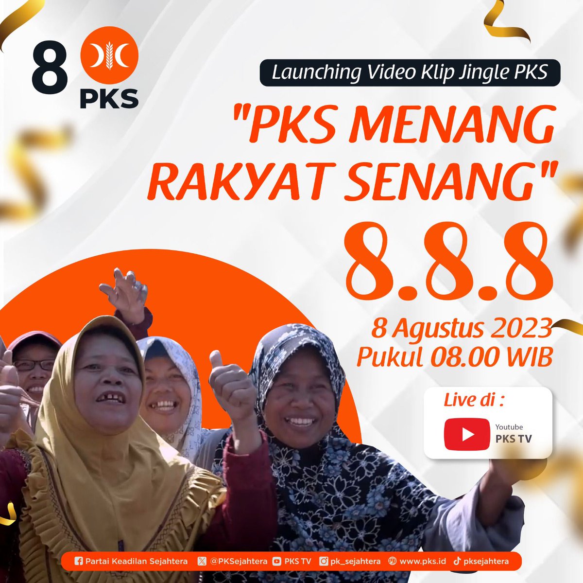 PKS MENANG RAKYAT SENANG

#PKSpembelarakyat
#PKSnomor8 
#PKSuntukindonesia