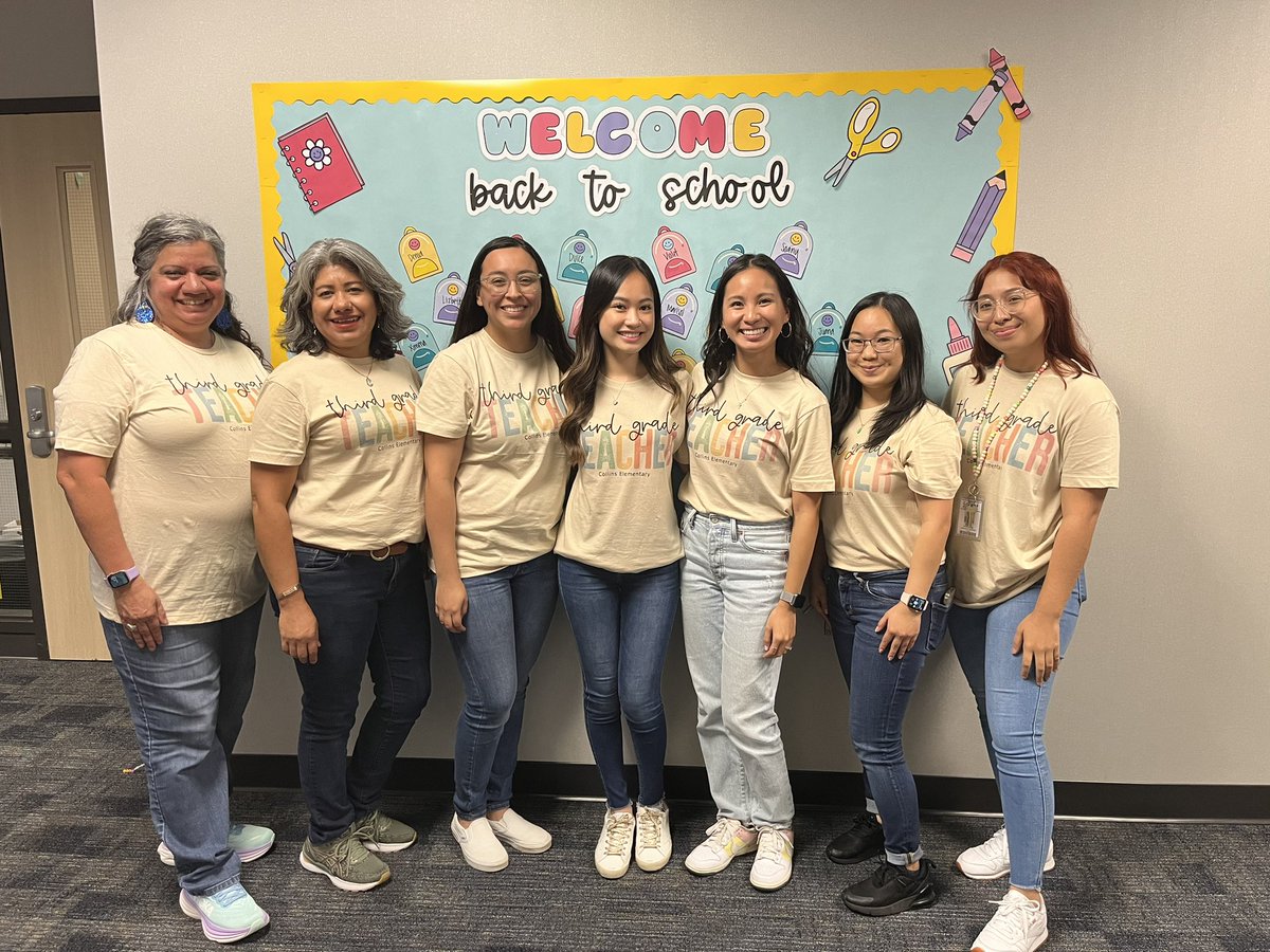 Third grade is excited for the 23-24 school year!!! We’re ready for you, Explorers!! <a href="/ExplorersCol/">Collins Elementary</a> #CollinsOnAMission