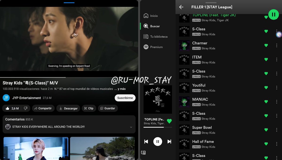 RU_MOR_STAY's tweet photo. POR FIN !!!!
S-CLASS LUXURIOUS 100M VIEWS
#S_Class_100MOnYoutube
#스키즈_특_1억뷰_축하해
#S_Class
#100MSClassMV
@Stray_Kids  congratulations🫰👑 https://t.co/93fKrkPRm8