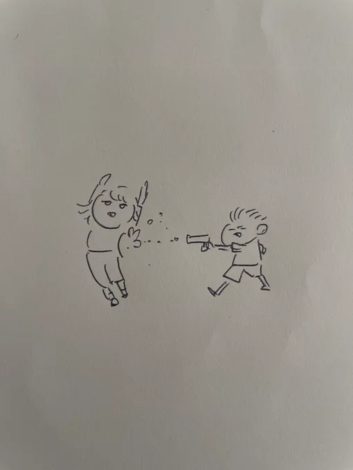 子供と無性に遊びたい戯れたい。
炎天下の下水遊びしてゲラゲラ笑いたい。

アナログの線はやはりよい。 