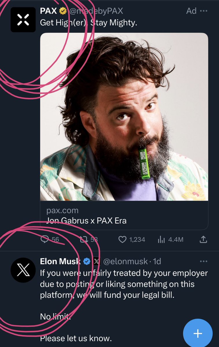 _coloradical's tweet photo. @elonmusk you could have at least come up with an original looking logo… I think the stoner community is ashamed of you for ripping off the @madebyPAX logo. Not cool man https://t.co/dPDgFGddjv