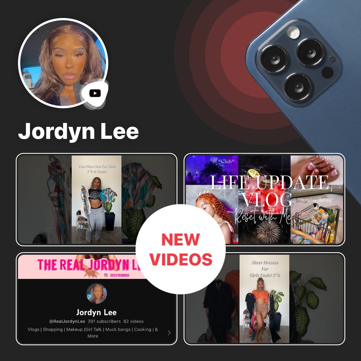 sexxysenseii's tweet photo. I HIT 400 SUBSCRIBERS!!!!!!! I’m so excited !!!! TUNE INTO MY CHANNEL FOR MORE !!! thank you everyone and continue to JOIN #LEENATION we only going up from here ! Next Step: MONETIZING 💪🏾🎉💕 https://t.co/QPeCAA4nwf https://t.co/unNlmVDxqW