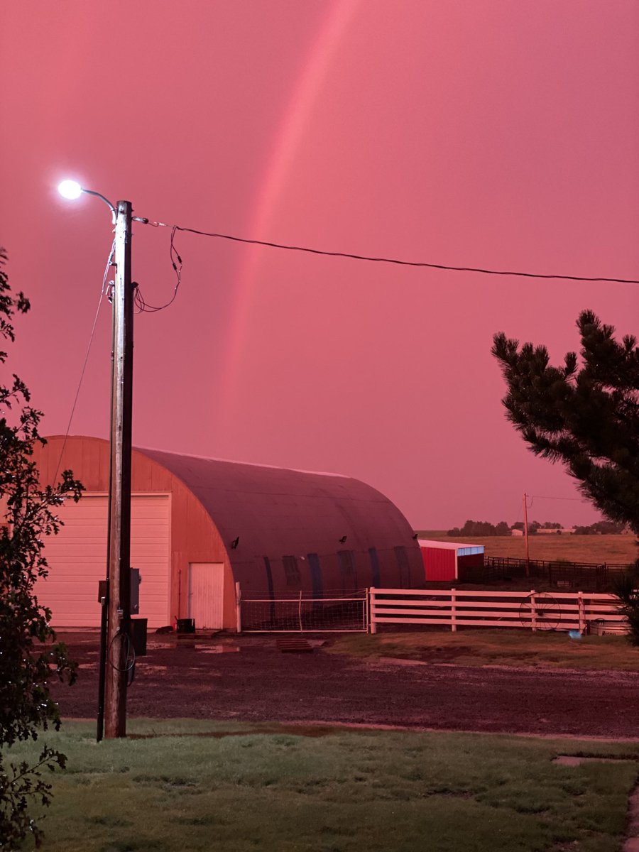 I’ve never witnessed the sky turn pink before tonight. No filter and at first I couldn’t get my phone to pick it up. Finally got it to “natural light” and it captured it. We had just experienced a small rain. The actual colors were amazing.