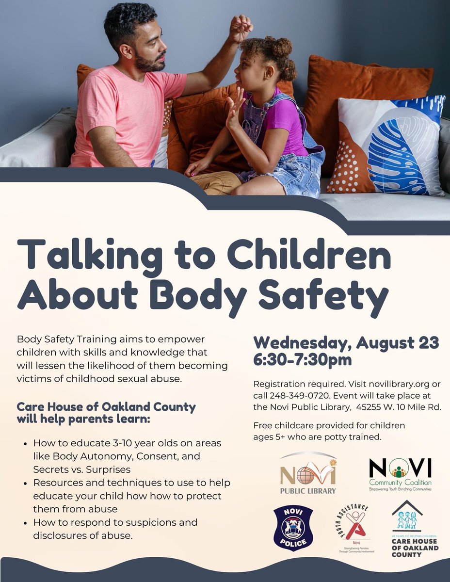 So happy to partner with so many great organizations to provide important information to parents. Please spread the word and attend.