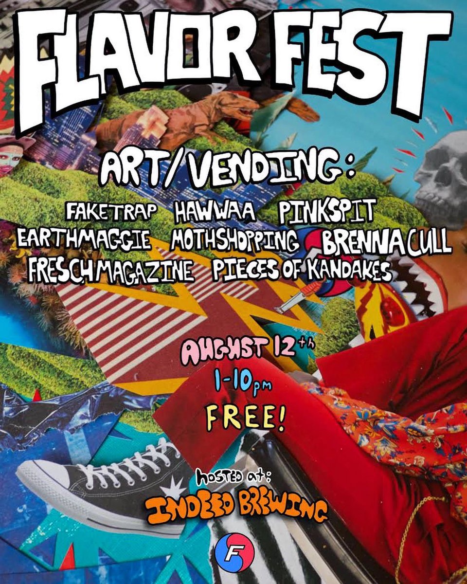 FLAVOR FEST! AUGUST 12TH! MUSIC, ART, BEER, SKATING, VENDORS, ETC! @indeedbrewing