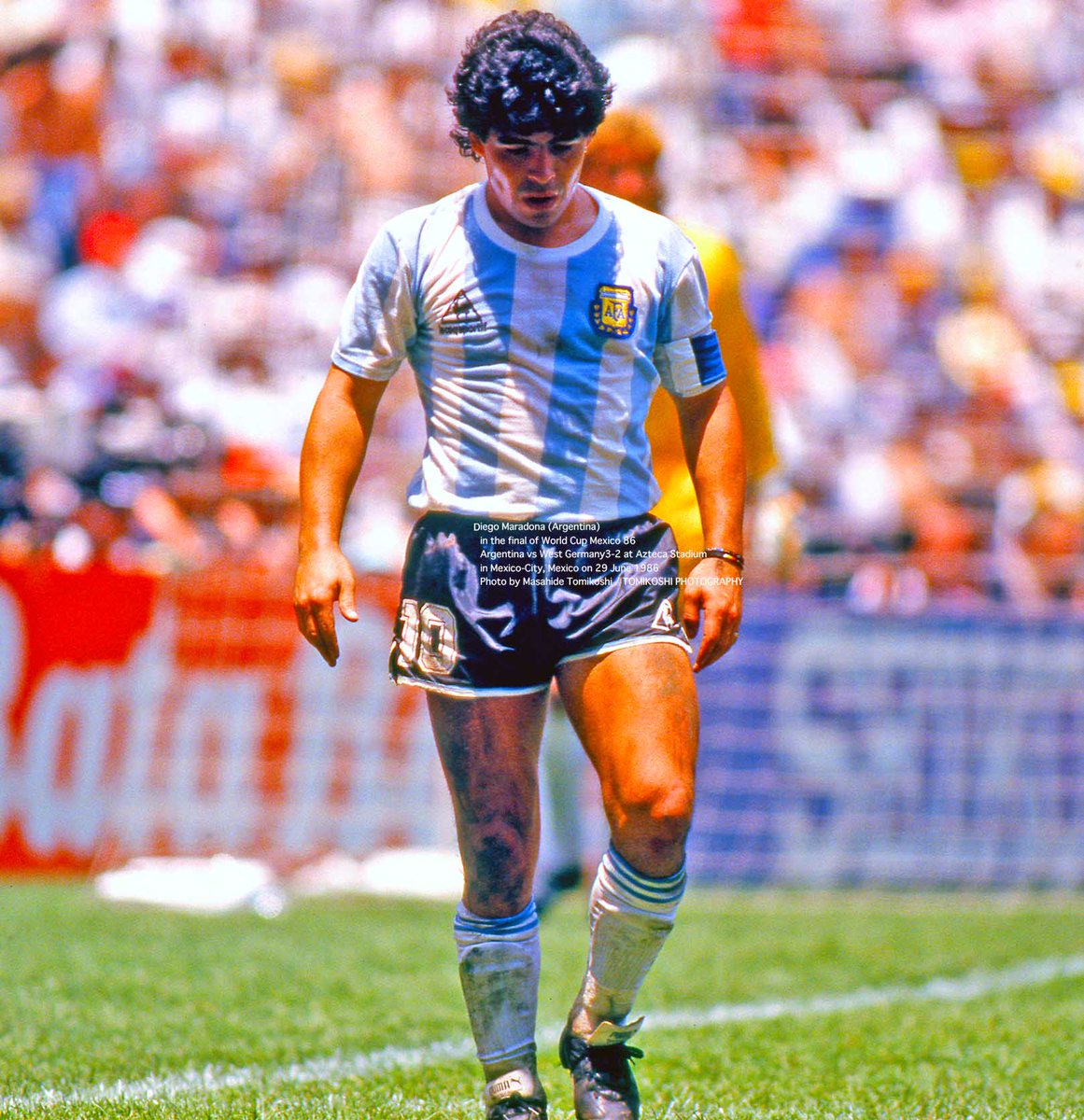 Diego Maradona (Argentina) in the final of World Cup Mexico 86