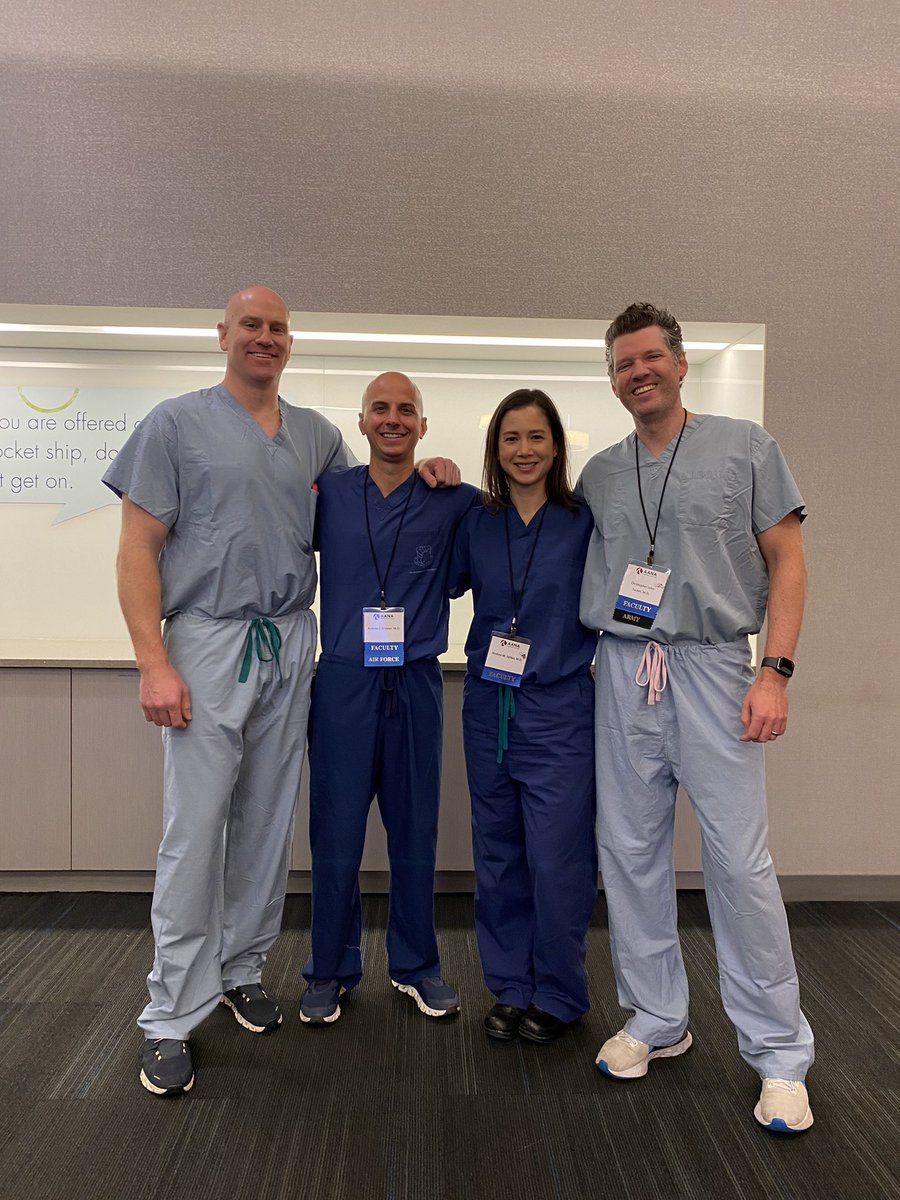 Another outstanding AANA/SOMOS Knee Course in the books!

Thank you @AANAORG @MilOrtho @OLC_Events for the opportunity to be a part of this world-class event!

With so much teaching, learning, & camaraderie… what more could you ask for!?

#OrthoTwitter
#MilTwitter