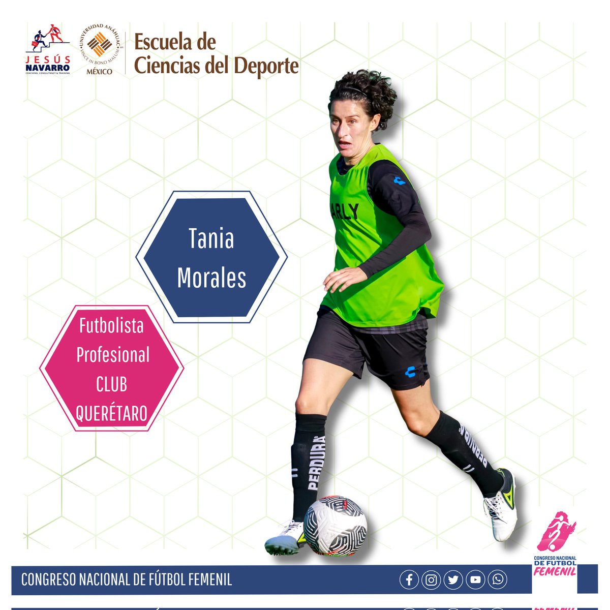 𝗧𝗔𝗡𝗜𝗔 𝗠𝗢𝗥𝗔𝗟𝗘𝗦, CapiTANIA de la LIGA MX Femenil🫡🔝

🐔Jugadora del Club Querétaro.
😎Forma parte de la LIGA MX Fem desde el Torneo de Copa.
🏆Campeona con Chivas en el Ap17, vistió esa camiseta hasta el Ap21.
👏🏼 Defendió los colores de Cruz Azul y Atlas.