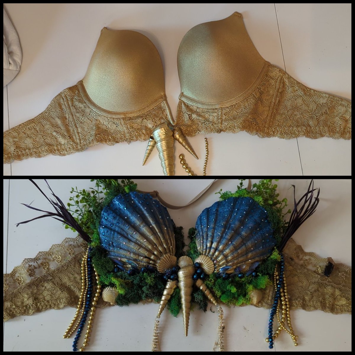 LessOfChickadee's tweet image. So it had another top in creation for the festival, but things took a bad turn, so we spray painted a bra and crafted for 6.5 hours. 
It turned out all right 👌