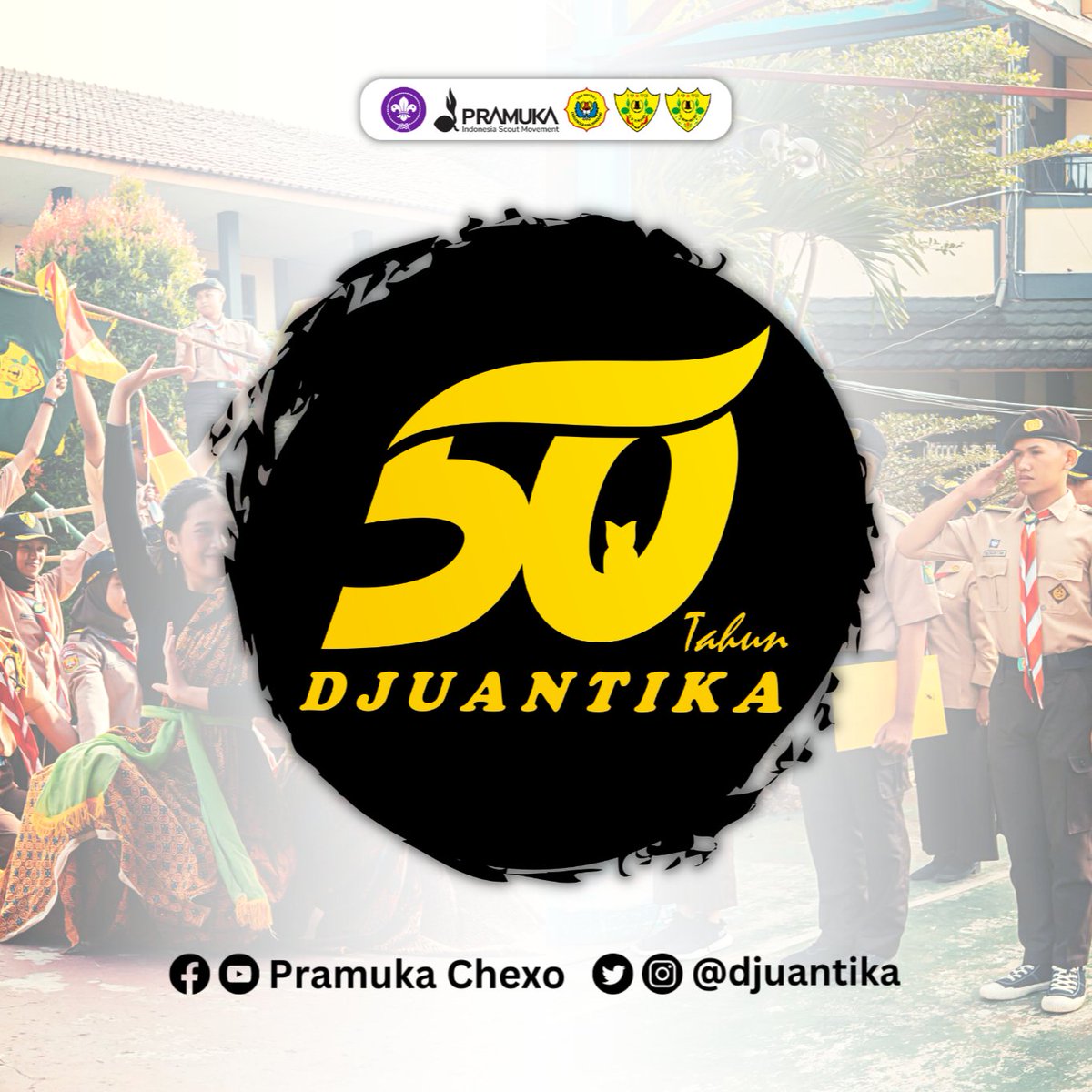 djuantika's tweet photo. DIRGAHAYU DJUANTIKA

Memperingati lahirnya Gerakan Pramuka Ambalan Ir. H. Djuanda dan Rd. Dewi Sartika yang berpangkalan di SMA Negeri 1 Cicalengka.

8 Agustus 1973 - 8 Agustus 2023

#djuantika #pramukachexo #chexohebat #chexoberkarakter #50tahundjuantika #gerakanpramuka https://t.co/c8W6CgJqL4