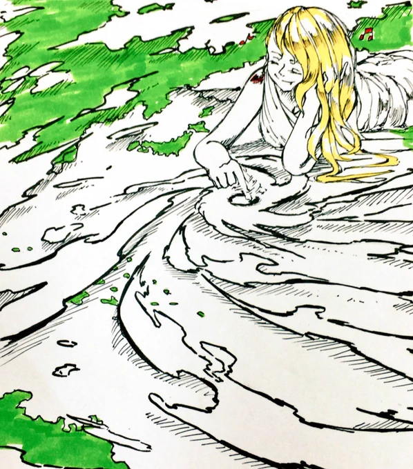 大昔に描いた台風の擬人化見せちゃお