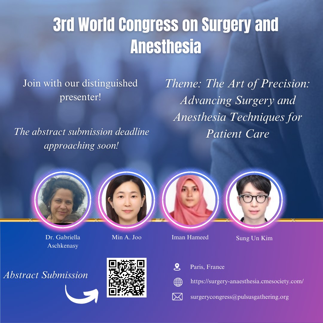 📢  Exciting times at #SurgeryCongress2023! Prepare to be amazed by our brilliant presenters as they share cutting-edge techniques and innovations in the field of surgery and anesthesia. Don't miss out on this incredible opportunity to expand your knowledge! 🌟#GlobalSurgeryForum