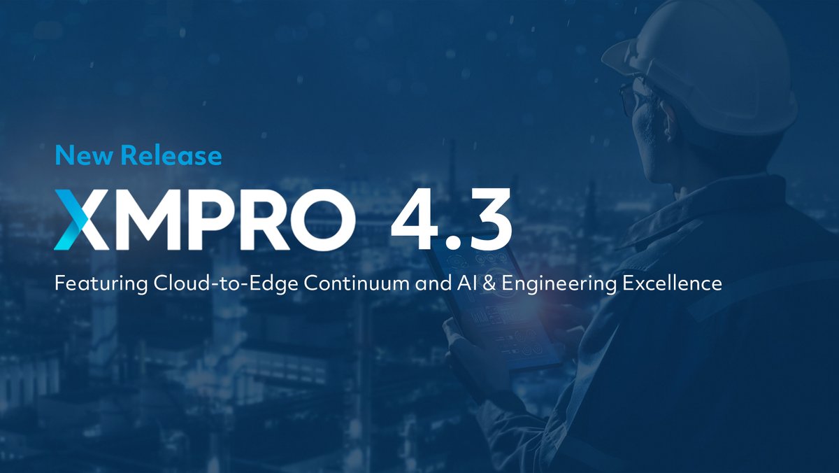 xmpro's tweet photo. Have you registered for this weeks webinar on Product Release 4.3. Don't miss this opportunity to see how XMPro continues to push the boundaries of AI integration and engineering excellence, helping businesses unlock new possibilities.
 Register here >> https://t.co/hz8dJY9oz0 https://t.co/20GcXwhjX0