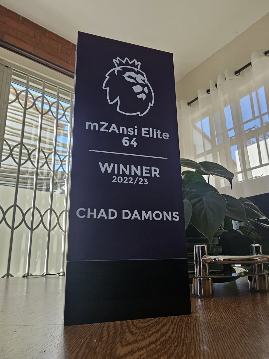 Just in time for the start of the new season. Received my trophy for winning the inaugural <a href="/mZAnsiElite64/">mZAnsi FPL - Elite 64</a>, a mini-league consisting of some of the best South African FPL managers of all-time 🇿🇦.

Thanks to <a href="/sethnaidoo/">seth naidoo🇿🇦</a> and <a href="/sherwyn7/">Sherwyn Munsami</a> for all the effort put into hosting the league.