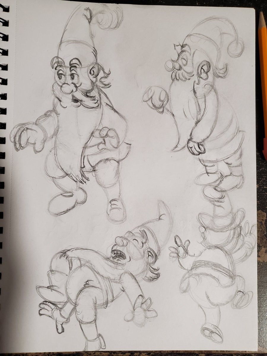 CreativeRazor's tweet image. #CR4FTPOW3RSketchbook
#Dwarfs #Gnomes #PrestonBlair