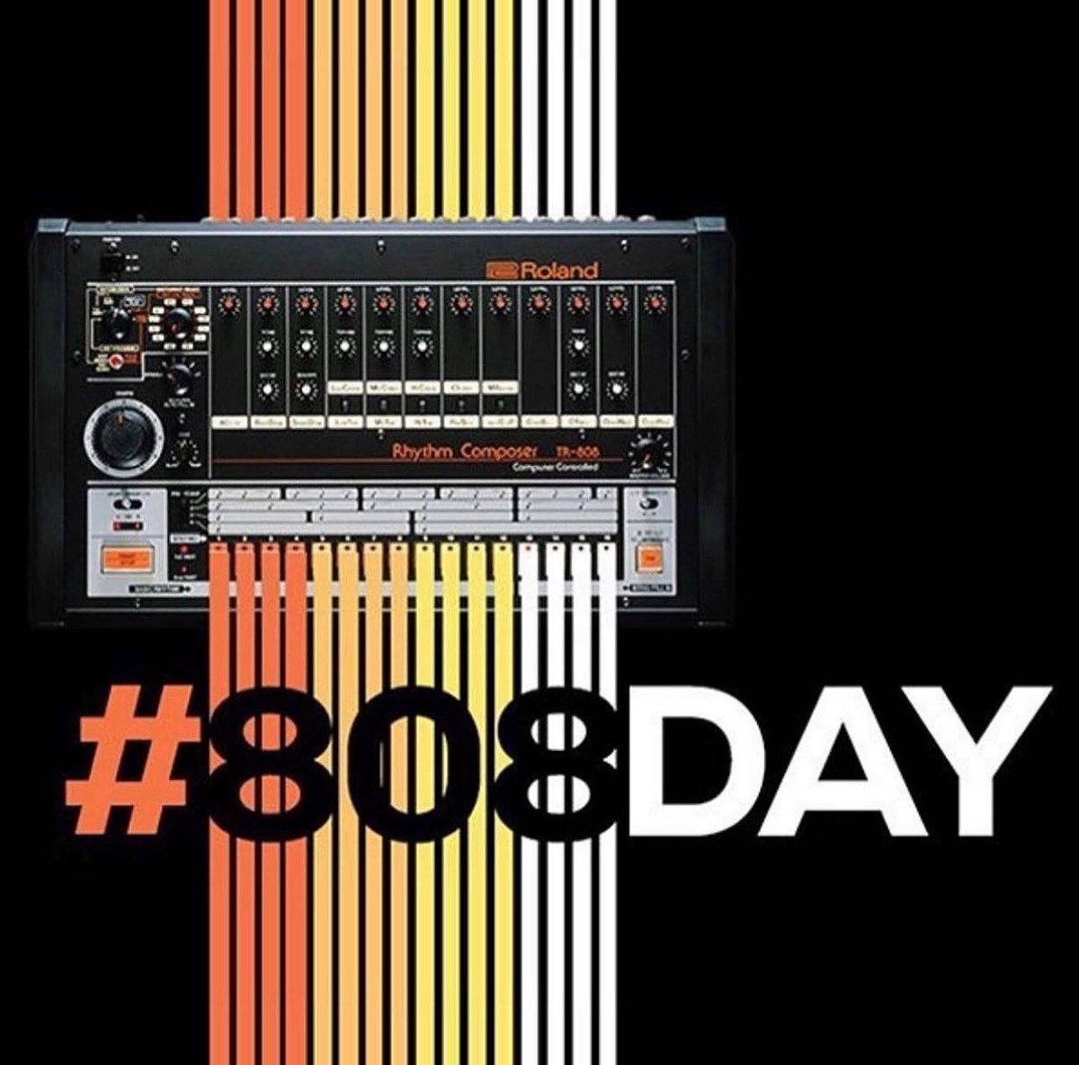jeffknet's tweet image. Happy 8️⃣0️⃣8️⃣ Day! 🎛🎛 Today, celebrate the legendary Roland TR-808 with some classic jams. #808Day