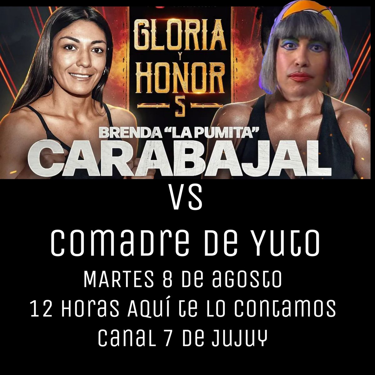ComadredeYutook's tweet photo. Te veo en unas horas @pumitacarabajal #pumita #boxeofemenino @canal7dejujuy 
@AQTeLoContamos @NouguesJuan https://t.co/zwDj9qNvQn