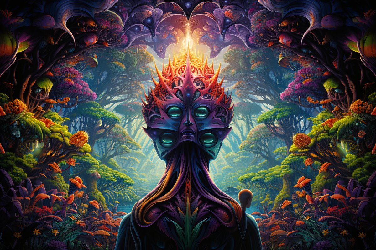 BridgetAyers's tweet photo. If this is the dmt experience, I could be down for it.

Prompt: dmt art style

#Promptshare #promptdrop #midjourneyV52 #AIart https://t.co/FKYQVimxu2