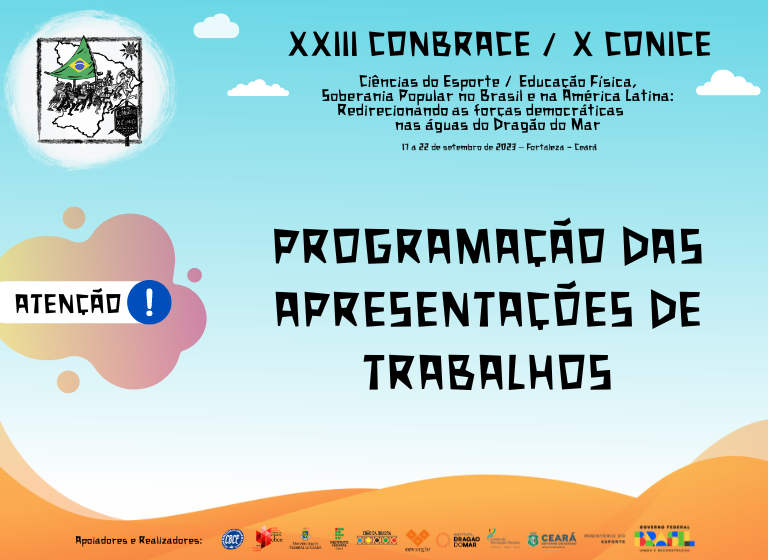 _cbce's tweet image. Programação de Apresentações de Comunicações Orais e Pôsteres cbce.org.br/noticia/progra…