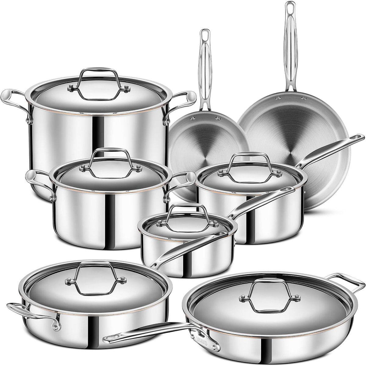 ShoppingDivine1's tweet photo. Check out 14PCS Copper Core Stainless Steel Pots &amp; Pans Set | Pro Quality 5-Ply Clad Cooks https://t.co/rusfn6xBs0 #eBay via @eBay https://t.co/SGwT6ETeX5