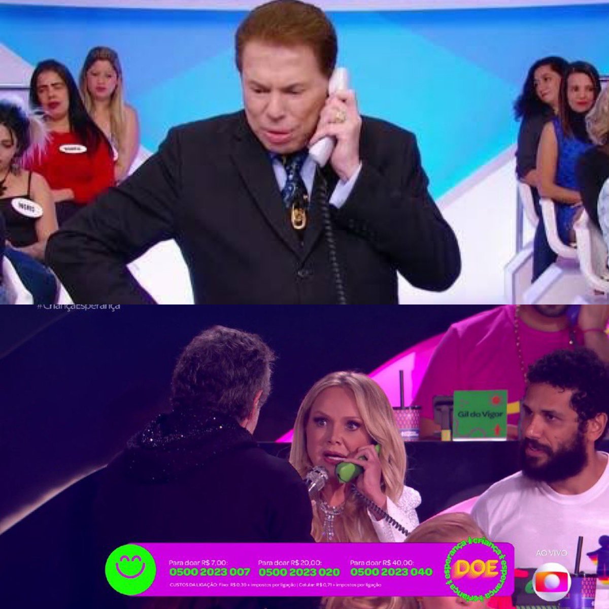 emilioborges's tweet photo. #CriancaEsperanca Sílvio Santos ligando pra Eliana e falando pra ela fazer propagando do Teleton na Globo  #CriançaEsperança https://t.co/m4eITdOVuz