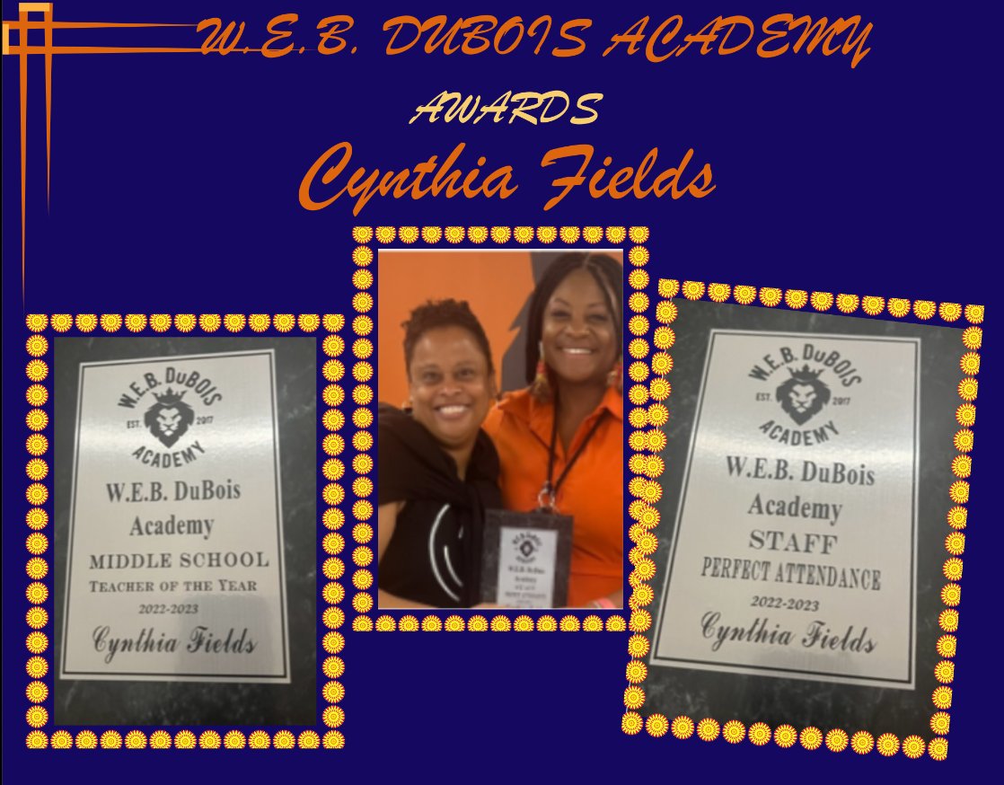 @ msfieldsclass Thank you @DuBoisAcademy, from the depths of my heart, for bestowing upon me this incredible honor of being named Teacher of the Year. This recognition means more to me than words could ever express. @JCPSKY @JCPSDEP1