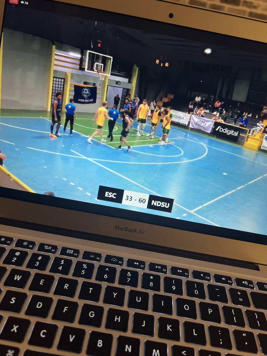 THHoopsPodcast's tweet photo. Who’s watching an exhibition game in August just to get my @NDSUmbb fix in?Yeah it’s me…gearing up for season 2 of the pod…some exciting new improvements in store! https://t.co/awzHbIrVjh