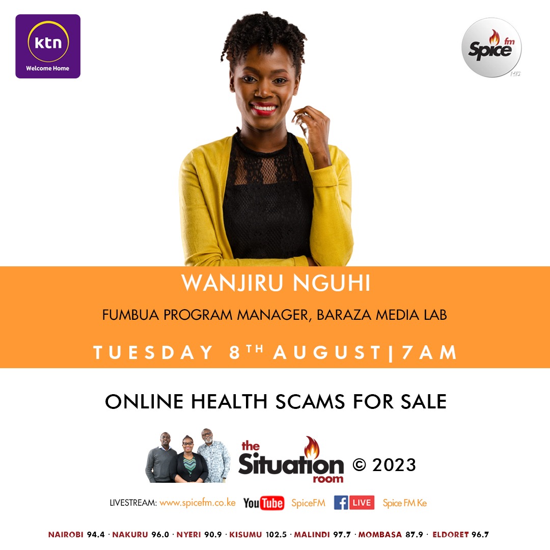 FumbuaKE's tweet photo. Our recent report uncovers disinformation about harmful products used for women's sexual health, including banned yoni pearls. 
🎧Tune in as @FumbuaKE  Program Manager @Iam_Wanjiru discusses the findings on @SpiceFMKE today.

#BigTechLies #HealthScams #ScamsForSale #FumbuaUkweli https://t.co/GslChQtpL6