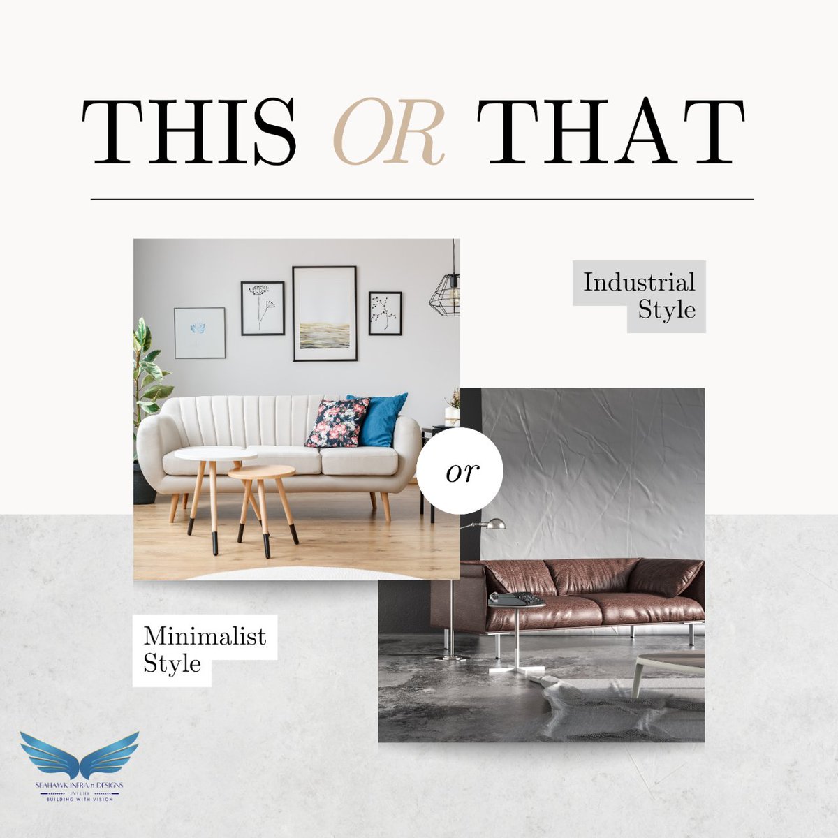 AndSeahawk's tweet image. Which design speaks to you? 🤔 Classic and elegant 💎 or modern and edgy? 😎 Our talented designers can create the custom interiors of your dreams. Click to schedule a consultation with Seahawk Interiors today! 🗓️ We&apos;ll help you decide on the perfect style for your home. 🏠