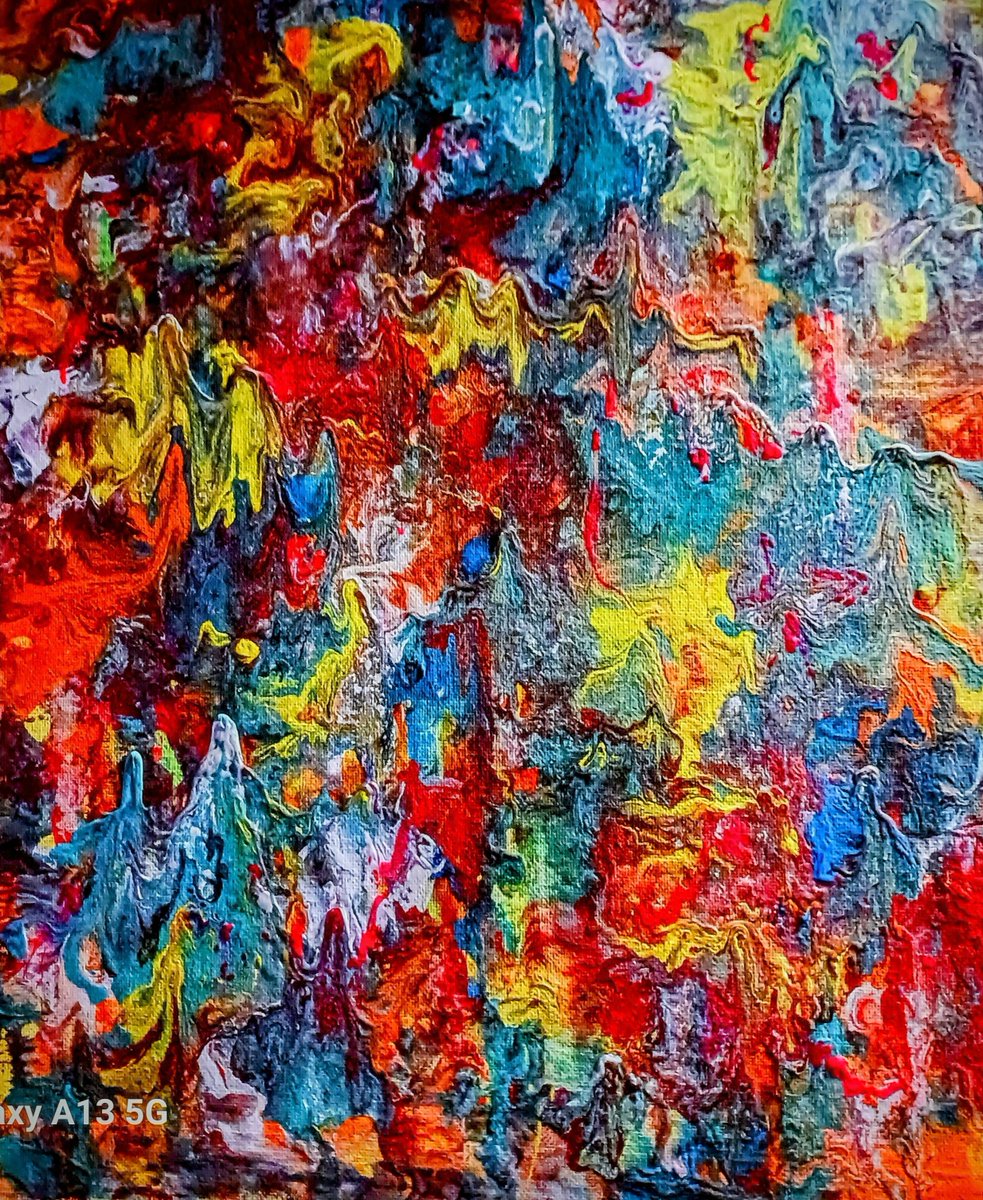 'Do everything with love from your heart and you will never regret your decisions!' #MondayMotivation #abstractpainting #ArtistOnTwitter #abstractpainter