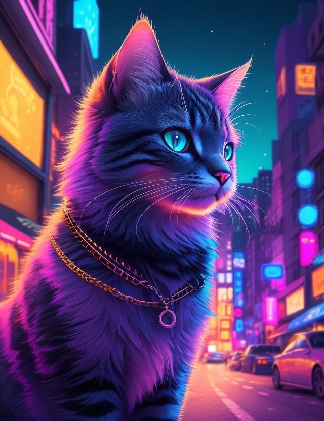 AIAnimeArts's tweet photo. 🌆 Just stumbled upon this mesmerizing blend of cyberpunk vibes and feline elegance in street view cat art.🐱 🎨 
.
.
.
👍 Like
📌 Retweet
🖼️ Follow For More AI Anime Arts 🎨

🏷️ Tags:
#Cat #AIart #AIphotograph #ai #CatsOfTwitter #Caturday #CatsLover #Cats #AIグラビア #AIArtwork https://t.co/mu9P89lSya