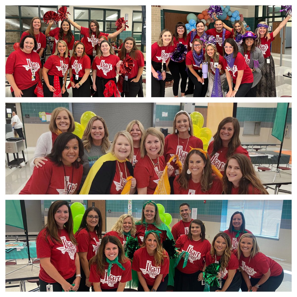 RebekahJ85's tweet photo. Meet our EIGHT Houses @LightFarmsElem !! 
❤️🖤💚💙🧡💜🩵💛
🐺🦅🦉🦊🦁🐻🐅🐘
#prosperproud https://t.co/n5lJvNesn3